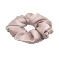 Women big 100% pure oversized silk texture hair scrunchies silk satin scrunchie